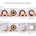Miniatyrbild 5 av 5: Tap Light Push Lights, Klistra på LED Touch Puck Lights AAA Batteridrivna, Tryck Spot Lights Inomhus (2.8 tum, Varmvit, 5-pack)