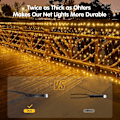 Miniatyrbillede 4 af 5: LED Julelysnet, 96 LED 1.5*1.5 m Udendørs Julelysnet