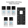Miniatyrbillede 3 af 5: Videodørklokkeholder til Ring Video Doorbell 3/3 Plus/4 til Batteridørklokke Plus/Pro, Dørklokkeholder_xx