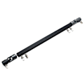Miniatyrbillede 1 af 5: Dobbelt Kick Trommepedal Drivaksel Stål Basstrommepedal Link Arm, Sort