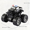 Miniatyrbillede 2 af 6: Politibil Rotérbar Firehjulstræk Inertial Stunt Off-Road Køretøjsmodel Legetøj