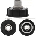 Miniatyrbillede 2 af 5: 1000l Ibc Tank Adapter Tote Tank Dræn Rustfrit Stål Adapter Til 3/4\" Ydre Tråd Udskiftning Hane