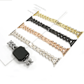 Miniatyrbild 3 av 5: Lyxig kärleks hjärta metallrem för Apple Watch Band Ultra 44mm 45mm 41mm 40mm 49 Damarmband för iWatch Series 9 8 7 6 SE 5 3 Starlight Starlight 42mm 44mm 45mm 49mm