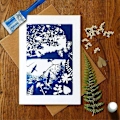 Pikkukuva 3 / 5: Cyanotype-setti, jolla voit luoda piirustuksia tai kuvia Cyanotype Kit 100ml:n avulla