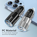 Miniatyrbild 8 av 10: 40W USB-C Snabb Bil Laddare 2 Portar Adapter Dubbel Typ C GULD gold