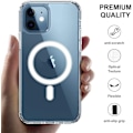 Pikkukuva 5 / 5: JUSTUP Magneettinen Läpinäkyvä Kotelo iPhone-puhelimelle, Yhteensopiva Mag-Safe Läpinäkyvän kanssa (iPhone XR:lle)_xx