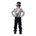 Miniatyrbild 3 av 5: Barnkostym Michael Jackson Cosplay för Pojkar och Flickor, Scenkläder Set, Halloweenfest, Maskeraddräkt 6-8 Years