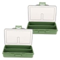 Miniatyrbilde 4 av 4: Pcs fiskekrok agn gadget boks Mini PP oppbevaringsboks etui for fiskeutstyr tilbehør 2 rom
