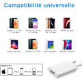 Miniatyrbillede 2 af 5: iPhone-oplader (2-pak), Apple iPhone 8, 8 Plus, 5S, 6, 6S, 6 Pl