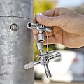 Miniatyrbillede 3 af 5: Universal styreskab nøgle til alle standardskabe og låsesystemer (92 mm) 00 11 01