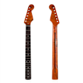 Miniatyrbilde 3 av 8: Elektrisk gitarhals erstatning for gitarhals DIY deler erstatning 22 Rose Wood gripebrett binding for TL ST Tele bakre senterlinje
