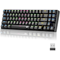Miniatyrbild 1 av 6: K599 60% Mekaniskt Tangentbord, Hot Swap Anti-Ghosting Speltangentbord för PC/PS5/Xbox/MacOS. (Linjärt Rött Switch-Svart)