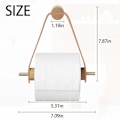 Miniatyrbillede 2 af 5: Toiletpapirholder, Kreativ Træ Toiletpapirholder Badeværelse Retro Toiletpapirholder til Toilet Badeværelse Dekoration