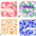 Miniatyrbild 1 av 10: 4-pack Sanitetsbindpåse, Bärbar Menstruationsväska Söt Cartoon Tampongpåsar