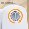 Miniatyrbillede 5 af 8: Automatisk kattefoderautomat med timer, aftagelig intelligent automatisk kattefoderautomat til enkelt måltid til katte (Pink) Gray