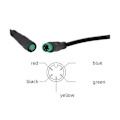 Miniatyrbillede 5 af 5: S866 Elektrisk Cykel LCD Display E-Bike Elektrisk Scooter Display Meter Kontrolpanel med Vandtæt LGL Black
