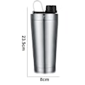 Miniatyrbillede 2 af 6: Protein shaker i rustfrit stål - protein shaker med kugle