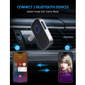 Miniatyrbilde 4 av 5: Bluetooth 5.0 bilmottaker, støydempende AUX-adapter, hjemmestereo/håndfri samtale Bluetooth-musikkmottaker, 16 timers batterilevetid - svart