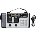 Miniatyrbild 1 av 10: Bärbar LED Handvev Radio AM FM SW Sol Dynam Outdoor Nödradio med Bärbar Ficklampa