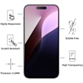 Pikkukuva 3 / 4: iPhone 16 Pro -kotelo, harmaa nestemäinen silikoni + 2 karkaistua lasia ja 2 takakameran lasia