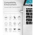 Pikkukuva 2 / 8: USB-C - USB-sovitin (2 kpl), USB-C uros - USB 3.1 naaras sovitin Yhteensopiva Silver
