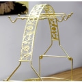 Miniatyrbillede 3 af 5: Guld Kopholder, Display Serverak til 6 Kaffe Kopper og 6 Underkopper