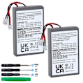 Miniatyrbilde 1 av 5: 2x 2000mah Lip1522 Batteri for Sony Ps4 Ps4 Pro Dualshock 4 Cuh-zct1e Cuh-zct1h Cuh-zct1u Cuh-zct2 Cuh-zct2u Trådløs Kontroller