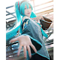 Miniatyrbild 3 av 5: 6 st/set Hatsune Miku Cosplay Kostym Kvinnor Performance Show Fancy Dress Comic Suits Uniform Halloween Fest XL