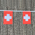 Miniatyrbild 3 av 5: 20 st/set Schweiz Vimpelflaggor Vimpelgirlang Schweizisk Flagga Vimplar Festival Festlig Högtid Kamouflage Camouflage 14 by 21cm 20pcs