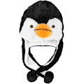 Miniatyrbillede 1 af 2: Penguin Plysj Vinter Ski Cap Vinter Aviator Style Cap (Sh