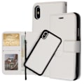 Miniatyrbillede 2 af 2: iPhone Xs Max - Etui / Magnet Skal 2 i 1 - Hvid Hvid White White