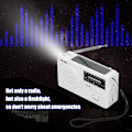 Miniatyrbillede 7 af 9: Håndsvinget Solradio, Bærbar Radio med Lommelygte, Læselampe Flere Strømkilder