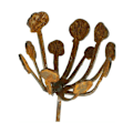 Miniatyrbilde 3 av 5: Hage Uteplass Metall Smijern Innlegg Metallblomster Hagedekor, Metallskulptur Sett med 5 Hage As Shown