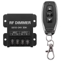 Miniatyrbilde 1 av 5: 12v RF LED-dimmer trådløs lysstyrke 3 knapper Fjernkontroll DC 12v- 24v 30a 360w 720w for 5050 3