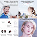 Pikkukuva 3 / 5: Bluetooth-kuulokkeet iPhonelle ja Androidille, langattomat kuulokkeet, vedenpitävät White Red