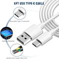 Miniatyrbilde 4 av 6: Samsung Ladeadapter Rask Lading Kabel 6ft med USB Vegglader for Samsung