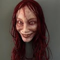 Pikkukuva 7 / 8: Movehii Halloween Latex -naamio, realistinen pelottava Halloween -asuasuste Halloween-juhliin, karnevaaleihin, cosplay-rekvisiitta