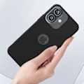 Miniatyrbilde 4 av 5: Etui for iPhone 16 Plus Myk Touch Matt Fleksibel Silikon Svart Black