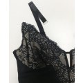 Miniatyrbild 5 av 5: Spetsformad Shapewear Body för Kvinnor, Magkontroll, Vit White M