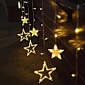 Pikkukuva 10 / 10: Aurinkopaneelit ulkona Ramadan-koristeet Kuut Tähdet Valot 138LED Aurinko String Valot Ulkona