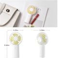 Miniatyrbillede 5 af 5: Håndholdt Fan, USB Genopladelig Lommefan med 3 Hastigheder til Udendørs/Rejser, Sommergave - Grøn
