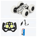 Pikkukuva 1 / 5: Kauko-ohjattava temppuauton - 4WD 2.4Ghz 360° pyörii ladattava RC-auto lapsille, radio-ohjattavat autolelut, lahjat 3 4 5 6 7 8 9-vuotiaille pojille (sininen)