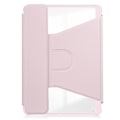 Miniatyrbild 3 av 5: Transparent Smartfodral med tangentbord för Samsung Galaxy Tab A9+ 360 graders rotation Pink