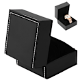 Miniatyrbilde 7 av 8: PU klokkeholder armbåndsur displayetui smykker gaveoppbevaringsboks arrangør