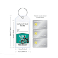 Miniatyrbilde 2 av 5: 4 stk. bagasjelapper for cruise, transparente, vanntette, tykke bagasjelapper med glidelås og ståltråd for Royal Caribbean Ships og Celebrities