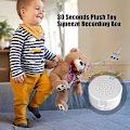 Miniatyrbilde 4 av 5: Stemmeopptaker for Teddys Bear Press Innspillabar stemme lydboks opptaksmodul 30 sekunders opptaker for bamser plysj leketøy pute white (Pack of 1)