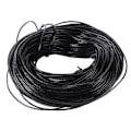 Miniatyrbilde 1 av 3: 10 meter 1,5 mm ekte svart rund skinnsnor for armbånd