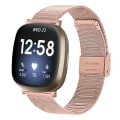 Miniatyrbilde 1 av 4: Fitbit Versa 3 armbånd i rustfritt stål klokke rose gold