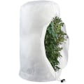 Miniatyrbillede 1 af 5: Frostbeskyttelsesposer til planter, genanvendelig betræk med snøretræk, havefiltposer vinter Hvid White S-60x80cm