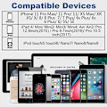 Miniatyrbillede 5 af 5: 4-pak [Apple MFi Certificeret] Oplader Lightning til USB Opladningskabel 6FT Ledning Kompatibel iPhone